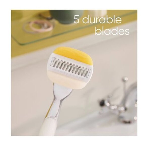 Gillette‎ Venus plus Olay Comfort glide Coconut 5 Blades Metal Handle - Picture 2 of 3